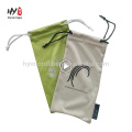 Customized size 9*18cm factory microfiber drawstring pouch